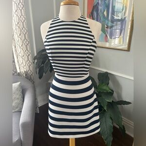 Abercrombie & Fitch Navy and White Striped Dress